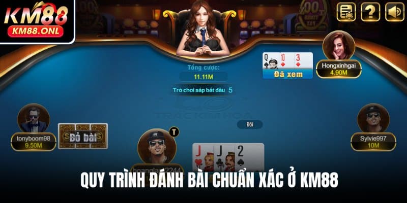 Hướng dẫn các bước chơi game bài ở KM88